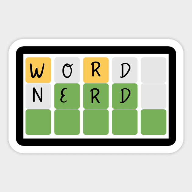 Word Nerd Sticker by Amanda Bennett